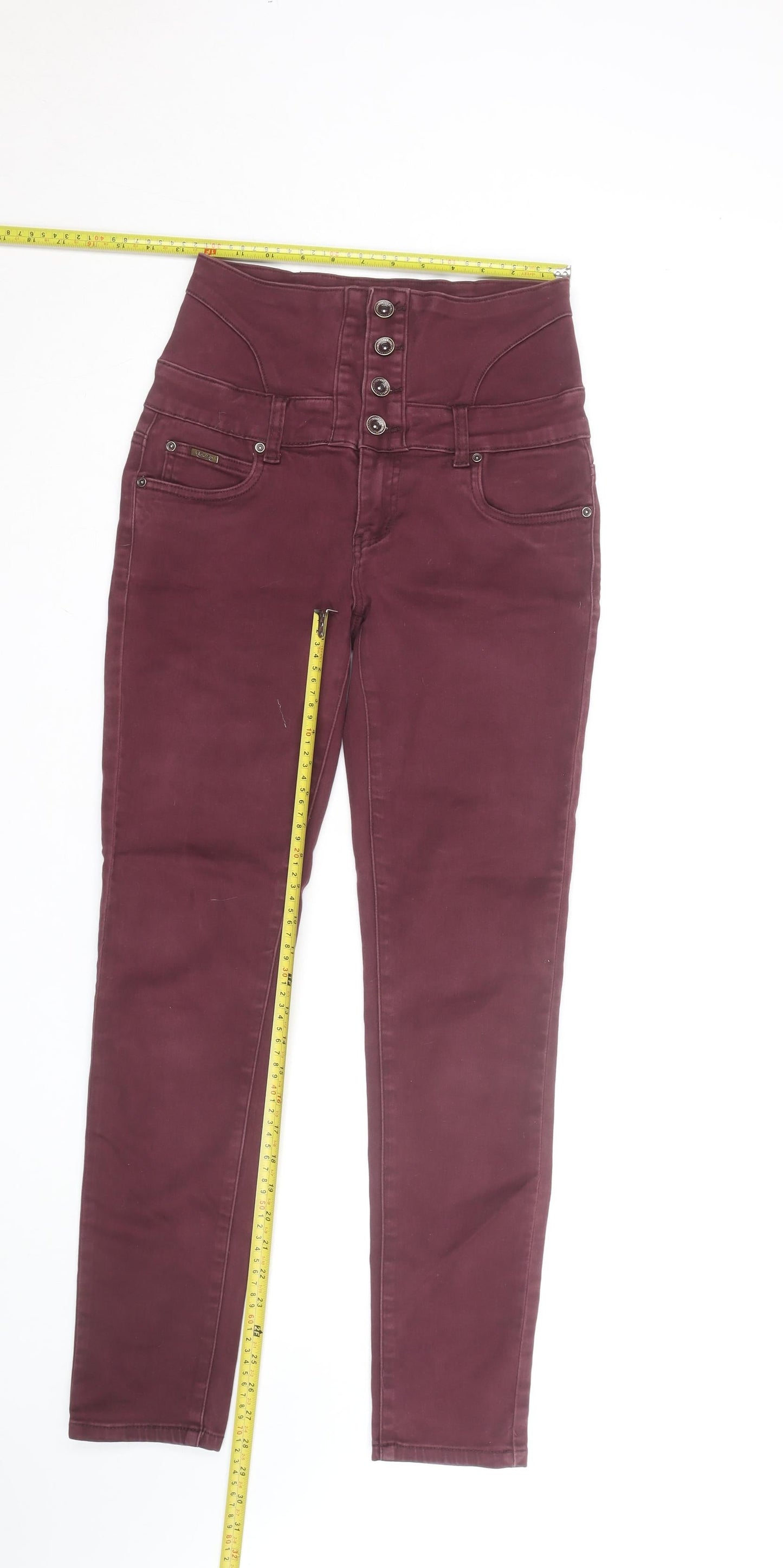 Toxik3 Women's Red High Rise Skinny Jeans Size 12