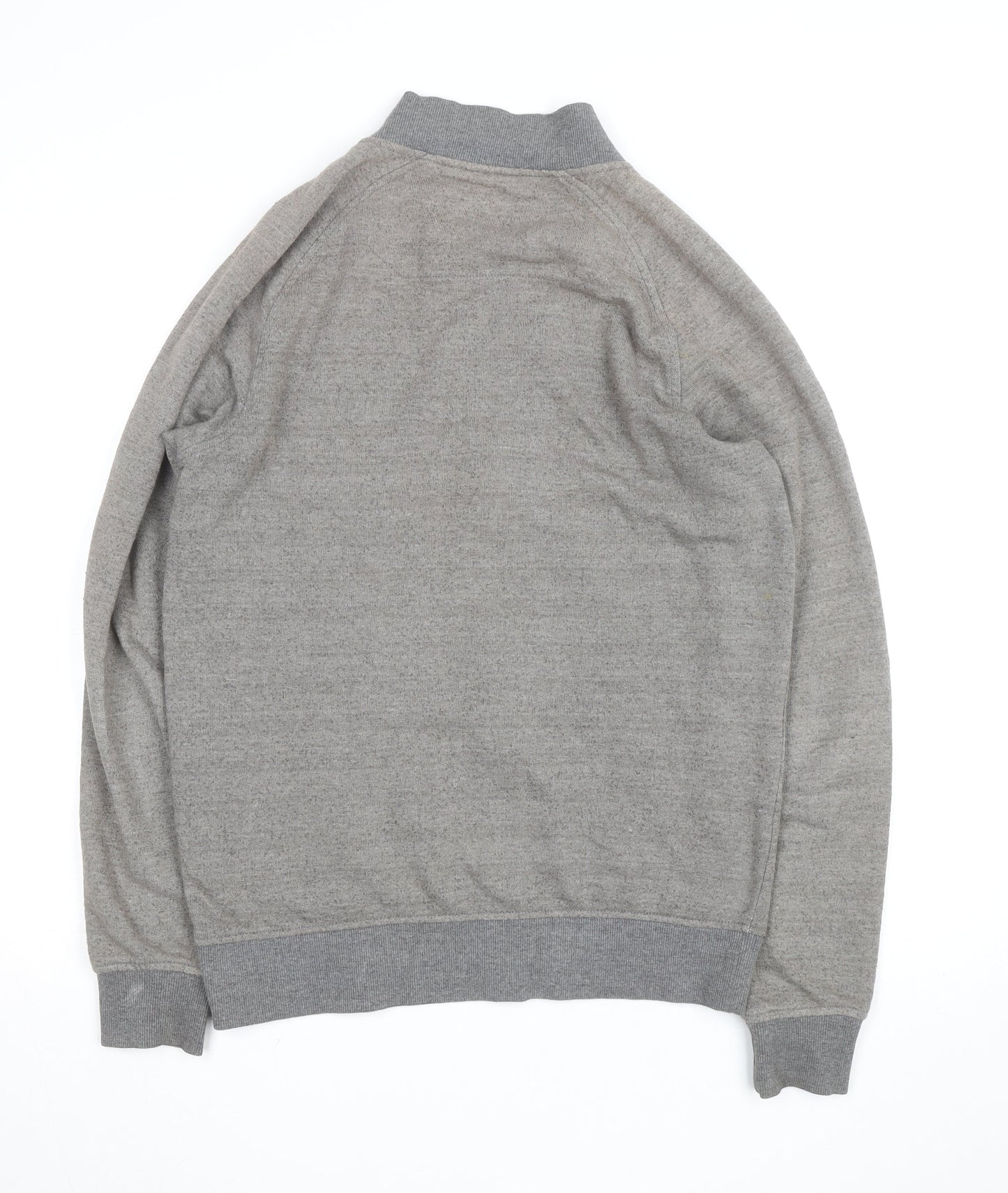 Jack & Jones Men’s Grey Full Zip Knit Jumper Size M
