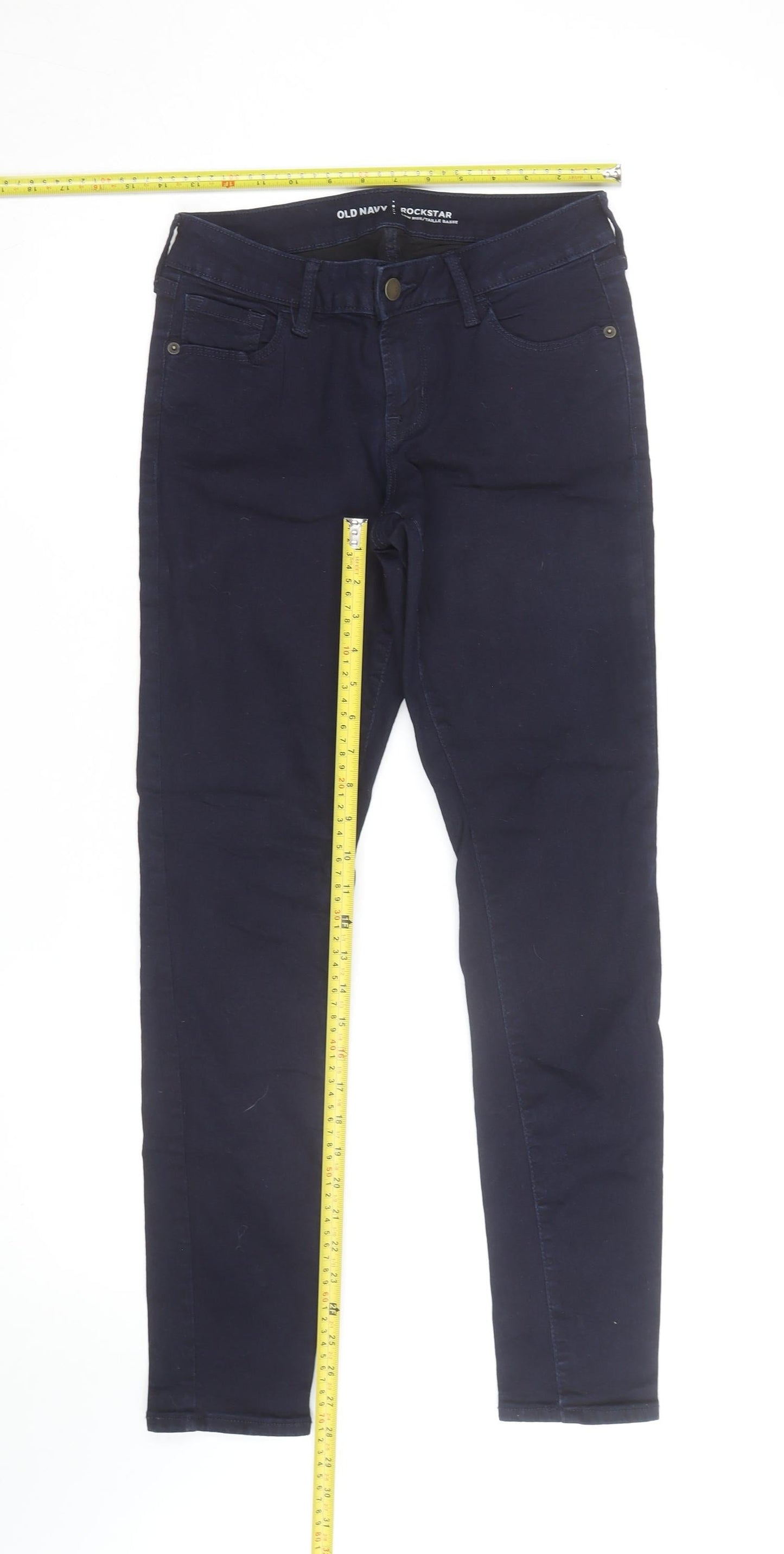 Old Navy Women’s Blue Skinny Low Rise Rockstar Jeans Size 4