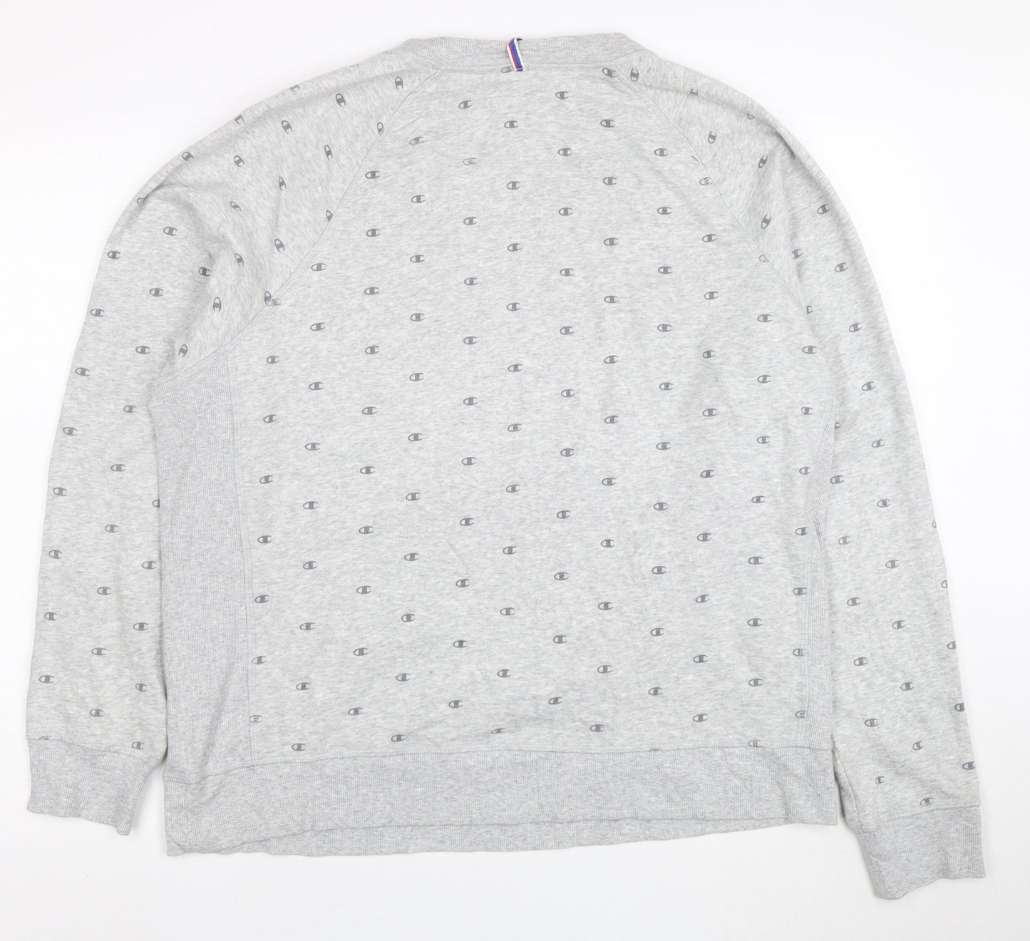 Champion Womens Grey Logo Sweatshirt XL Comfortable Casual