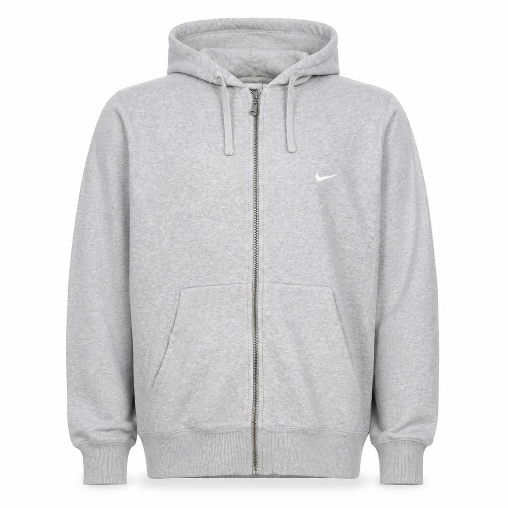 Nike Men’s Grey Full Zip Hoodie Size S Regular Fit