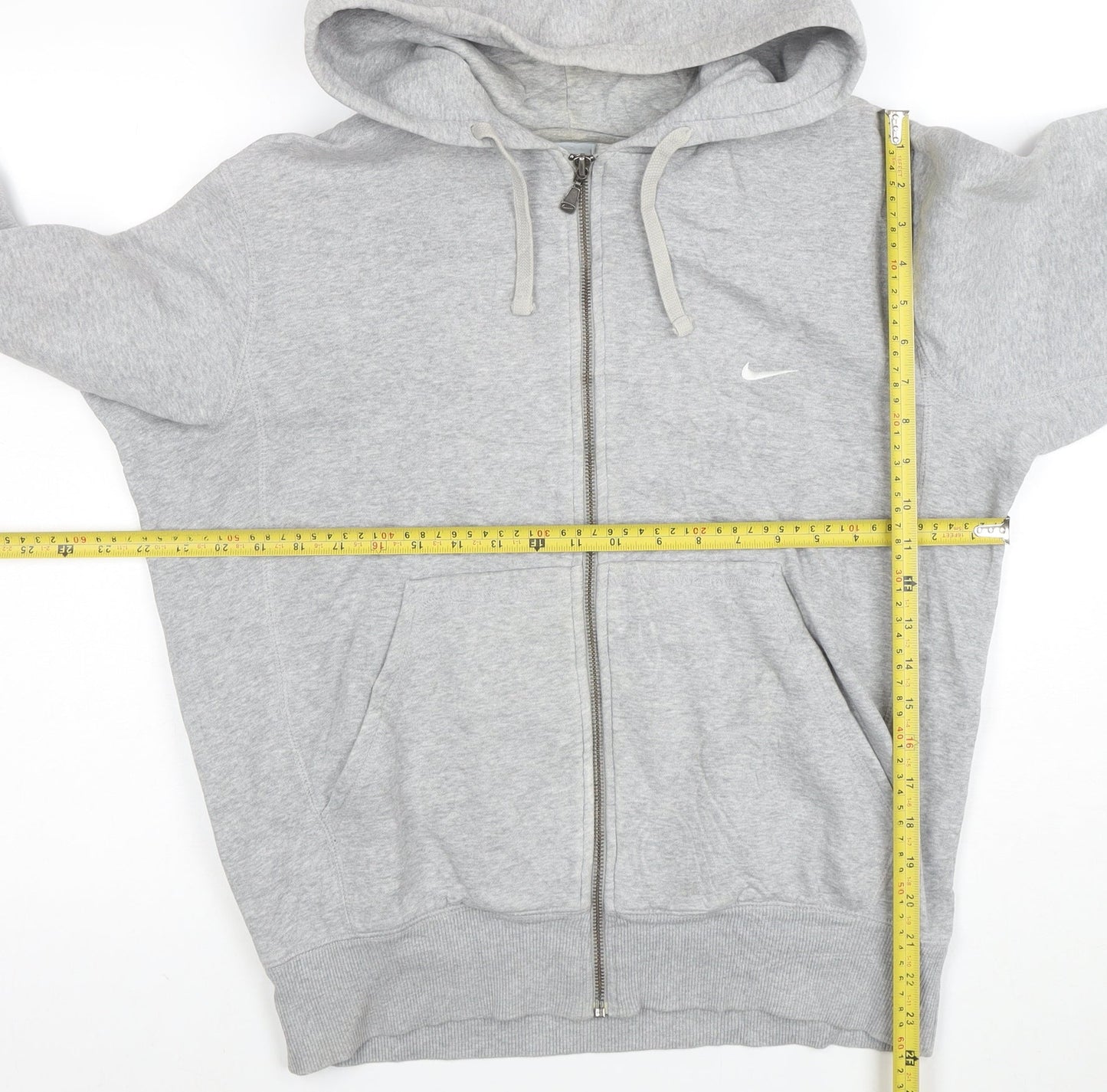 Nike Men’s Grey Full Zip Hoodie Size S Regular Fit