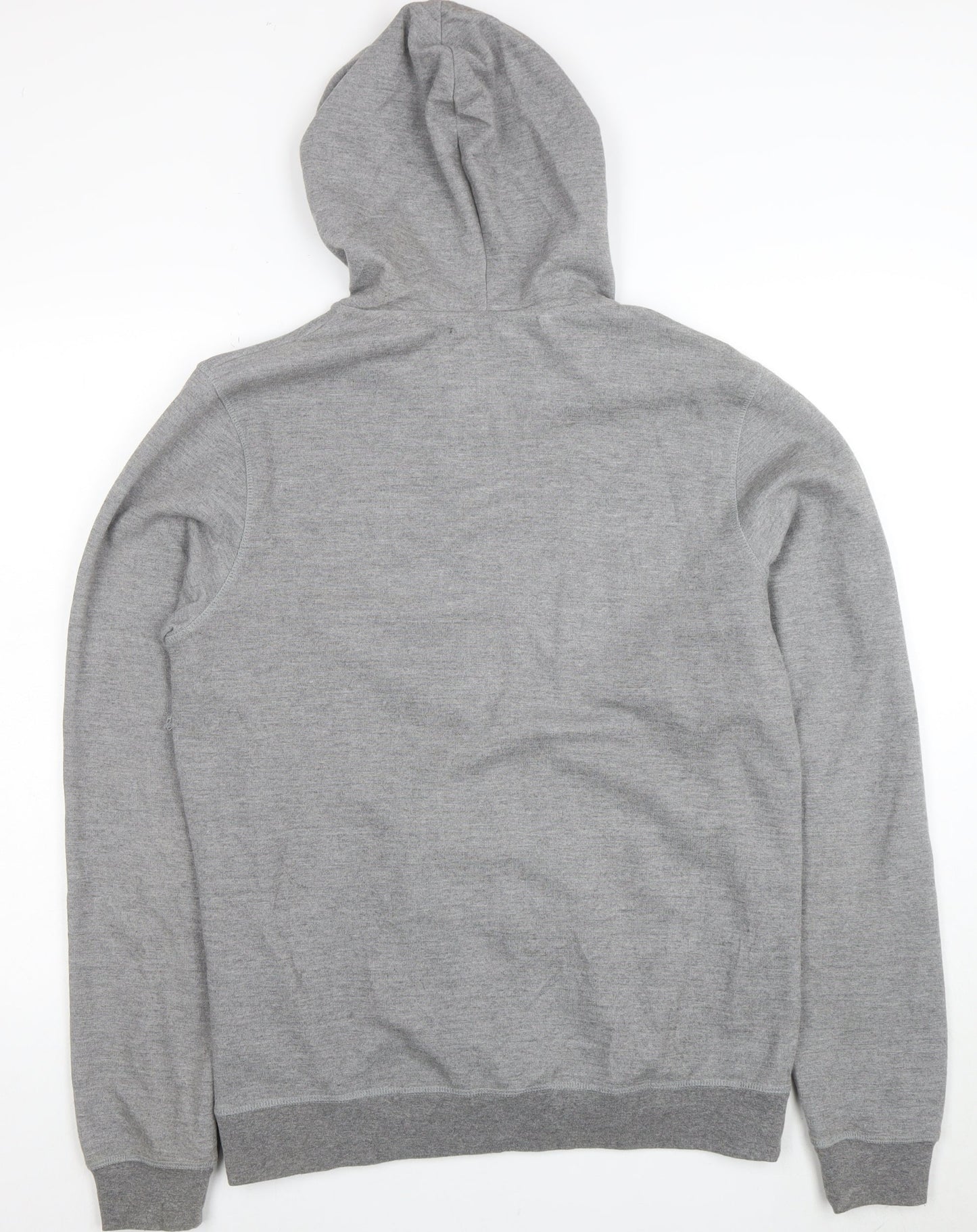 Diesel Men's Grey Full Zip Hooded Sweatshirt Size L Logo Hoodie