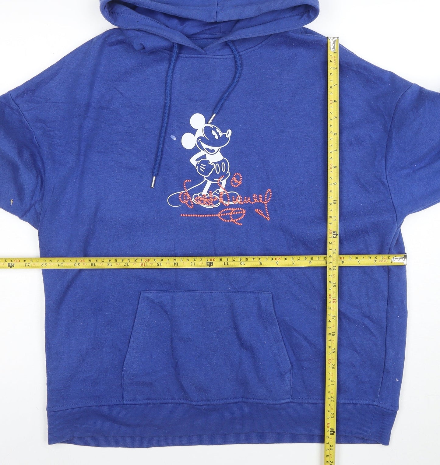 Primark Disney Unisex Blue Mickey Mouse Pullover Hoodie XS