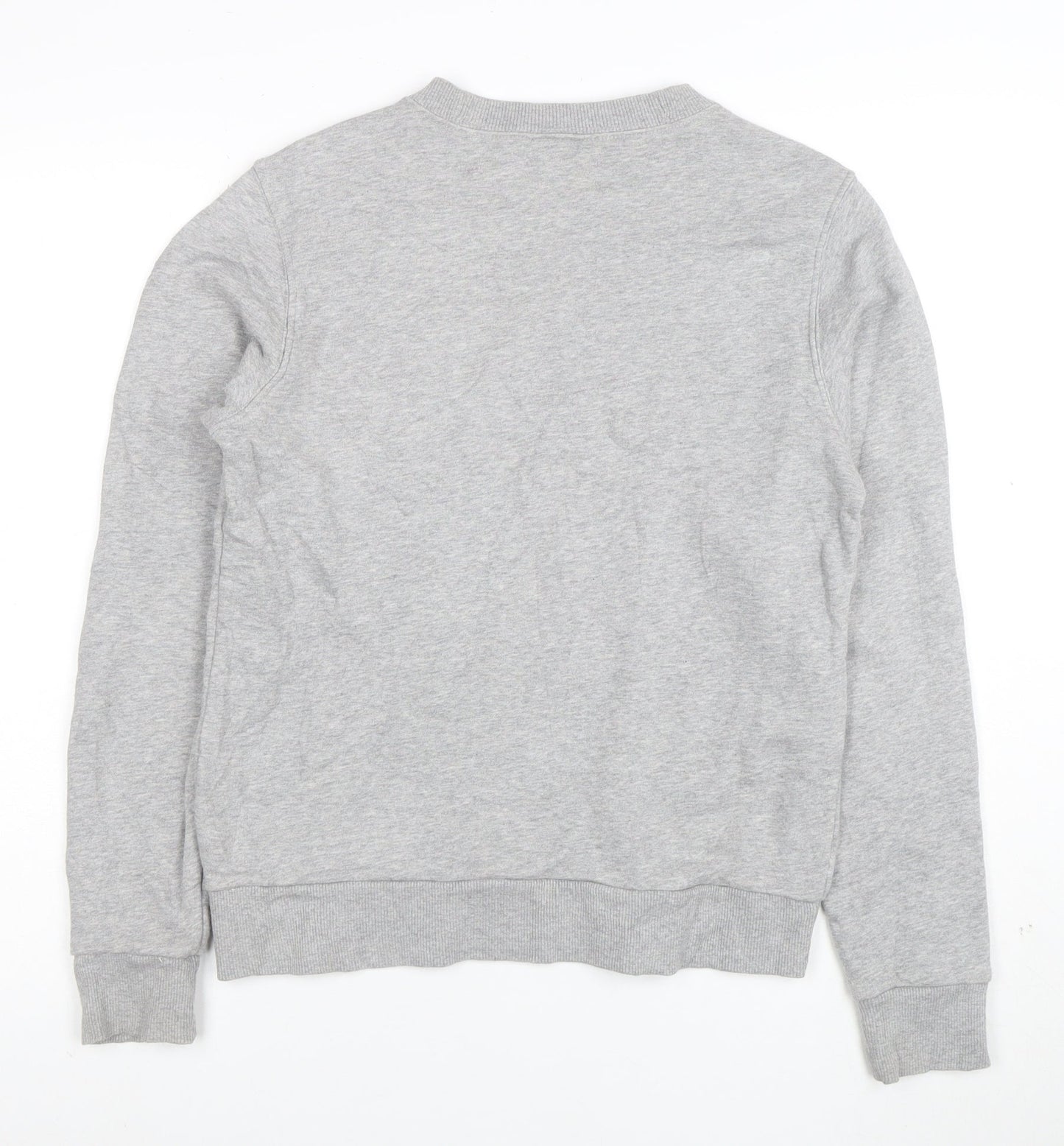 Reebok Womens Grey XS Pullover Sweatshirt with Logo Print