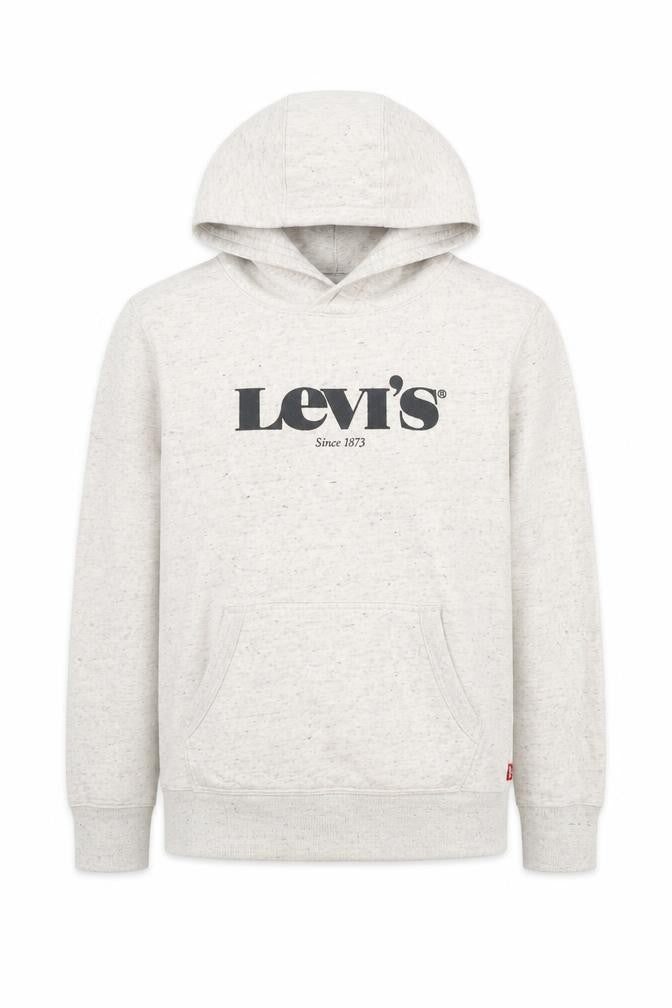 Levi's Boys Grey Logo Pullover Hoodie Size 14 Years Cotton Blend
