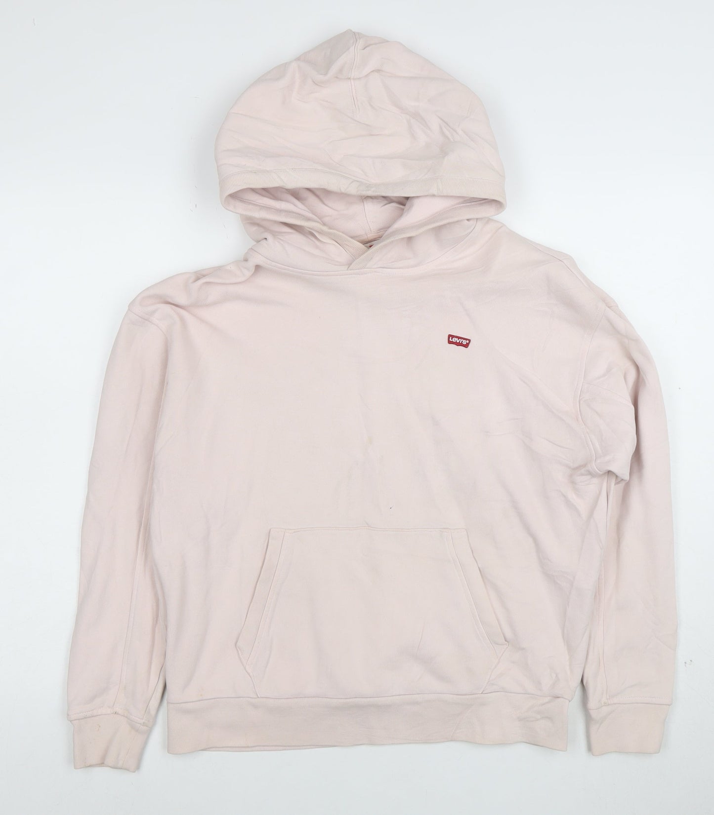 Levi's Womens Beige 2XS Pullover Hoodie 100% Cotton Casual