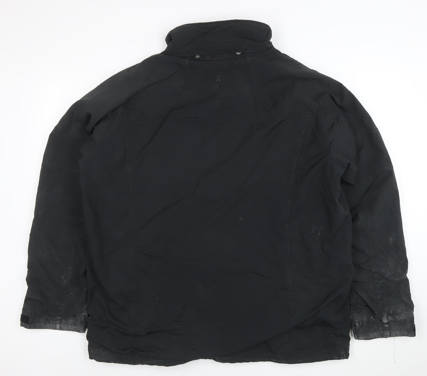 Columbia Men's Black Parka Jacket L Waterproof Windproof Outdoor