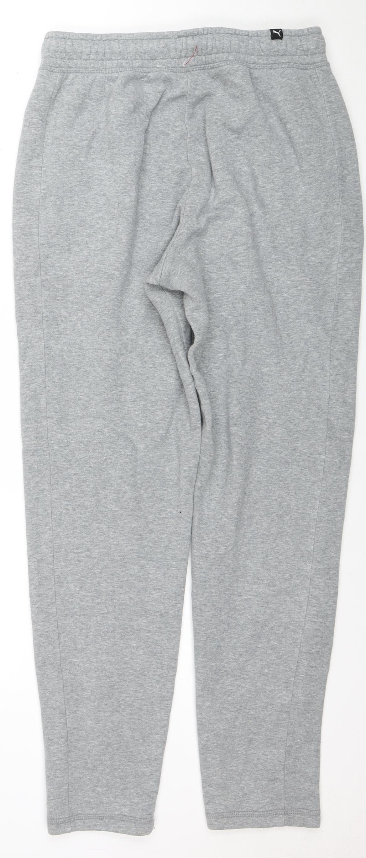 Puma Men's Grey Small Sweatpants Joggers Regular Fit