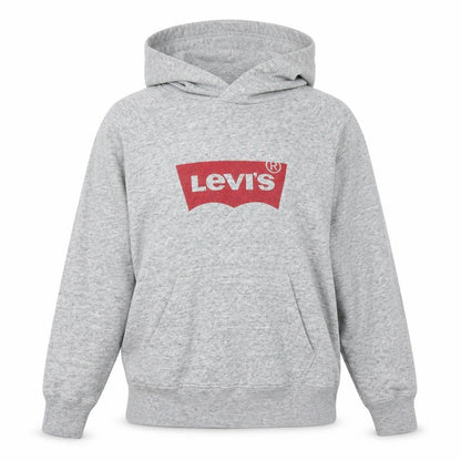 Levi's Women's Grey Pullover Hoodie Small Logo Cotton Blend