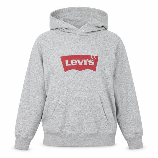 Levi's Women's Grey Pullover Hoodie Small Logo Cotton Blend