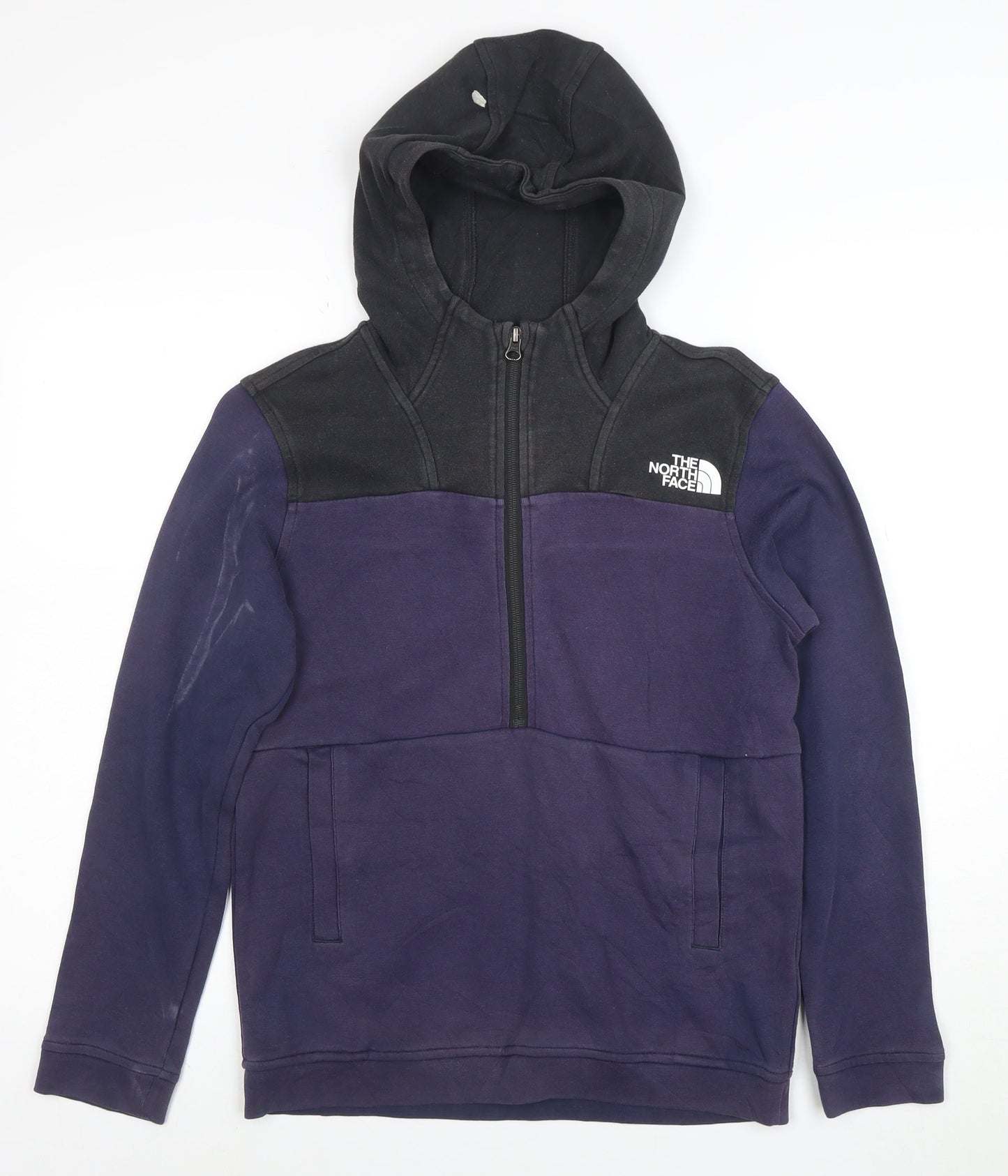 The North Face Boys Purple & Black 1/2 Zip Hoodie Size Large - L/14