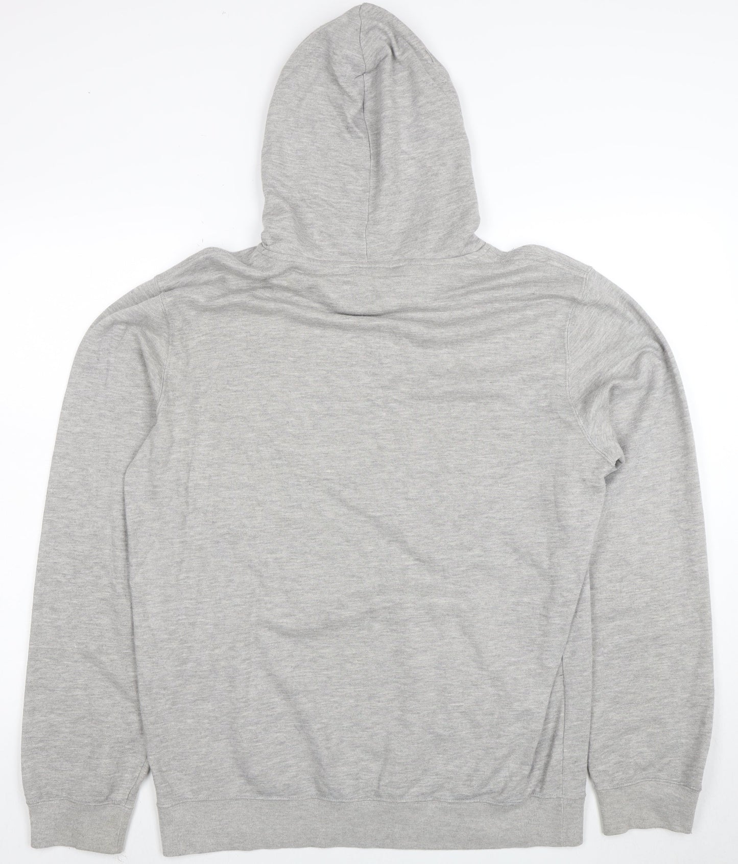 Champion Men's Grey Pullover Hoodie Large Graphic Logo Sports Style