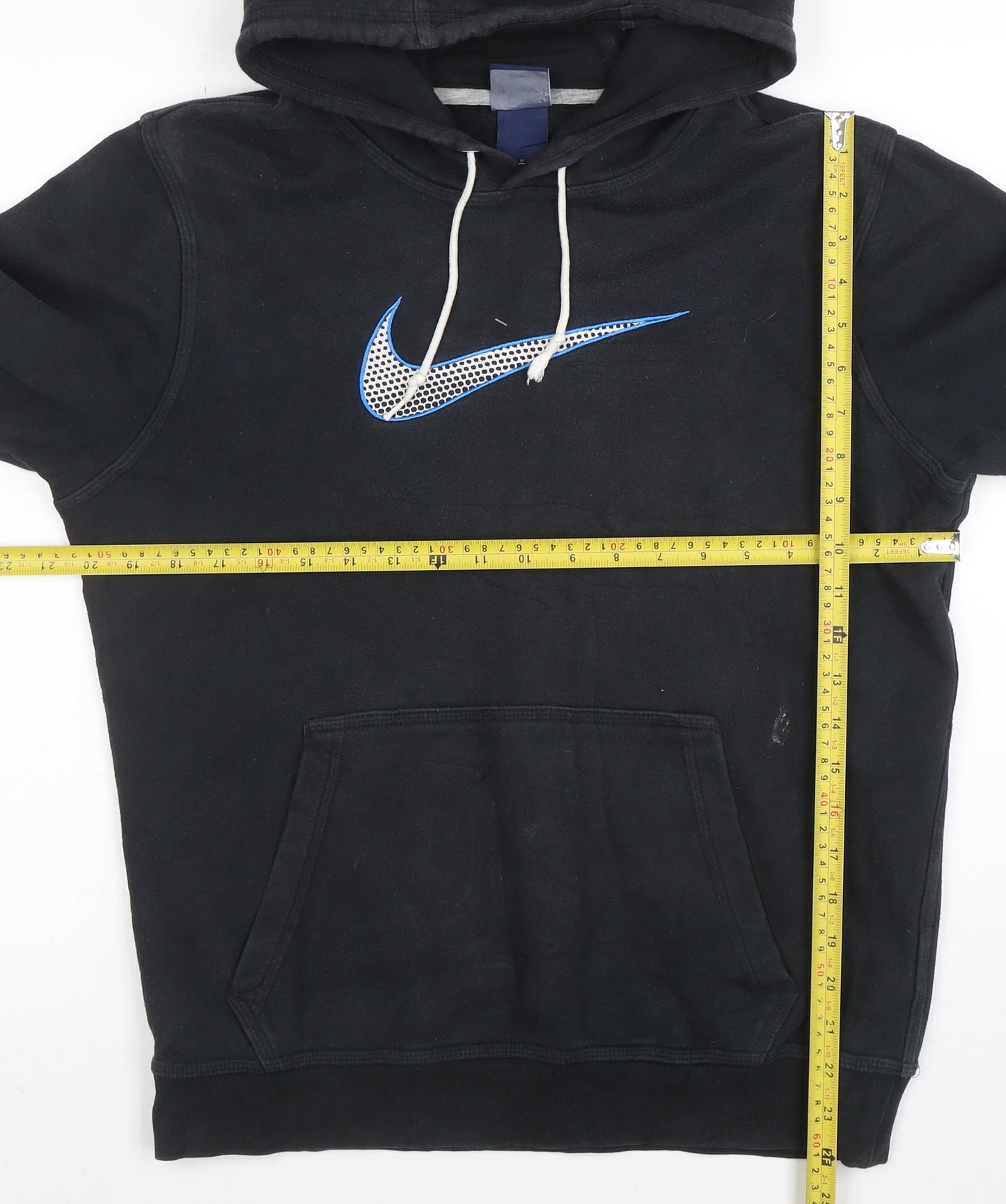 Nike Men's Black Pullover Hoodie S Regular Fit Graphic Logo