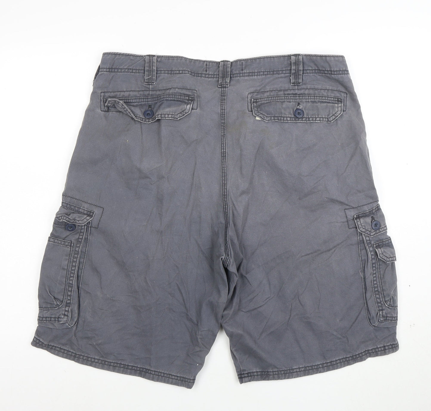 Lee Men's Grey 38 Cargo Cotton Shorts Casual Workwear