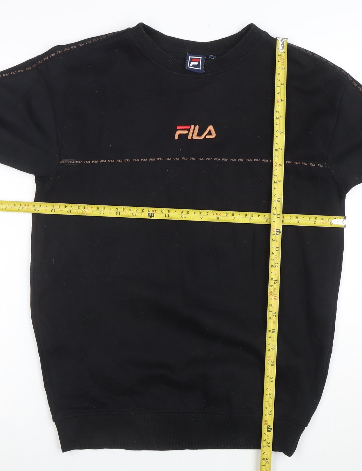 Fila Men's Black Small Logo Pullover Sweatshirt