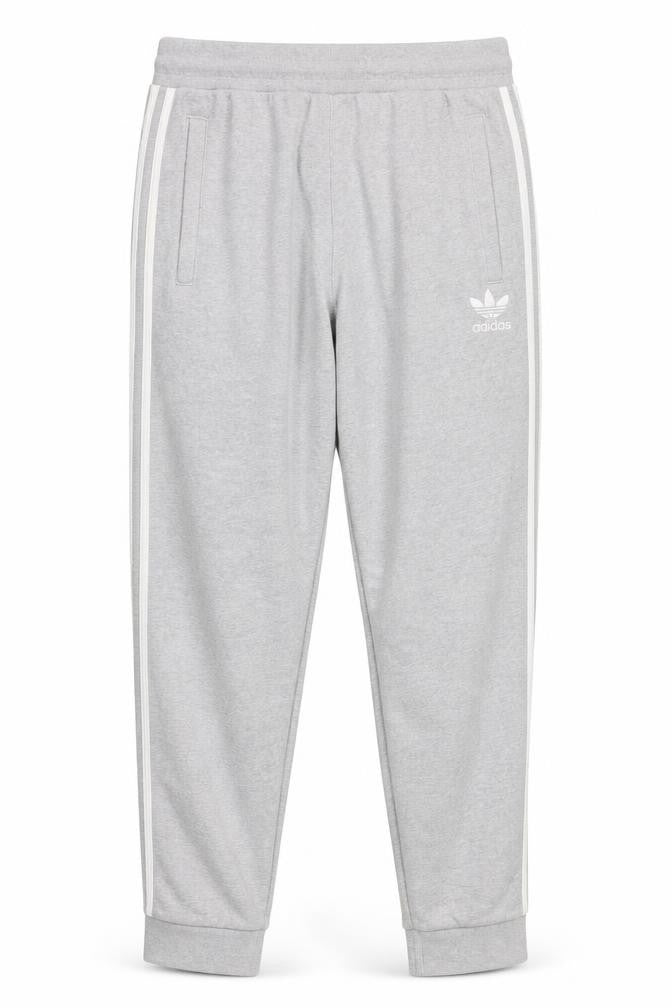 Adidas Mens Grey Jogger Trousers Medium Regular Fit Cotton Blend
