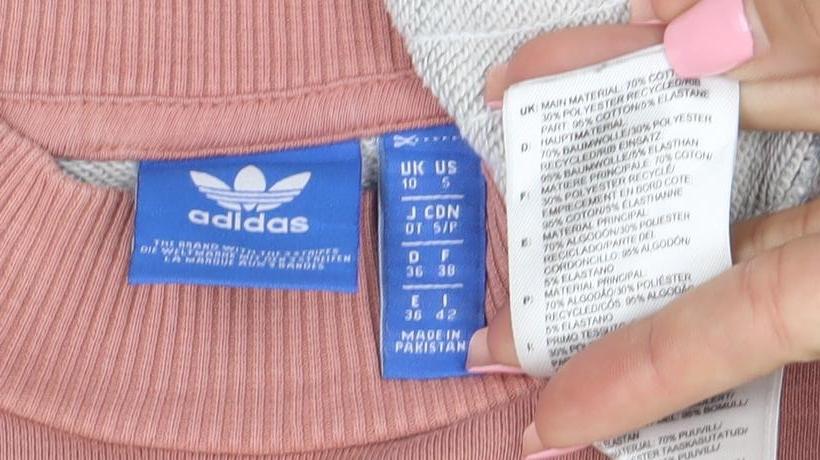 Adidas Womens Grey & Pink Crew Neck Pullover Sweatshirt Size 10 M