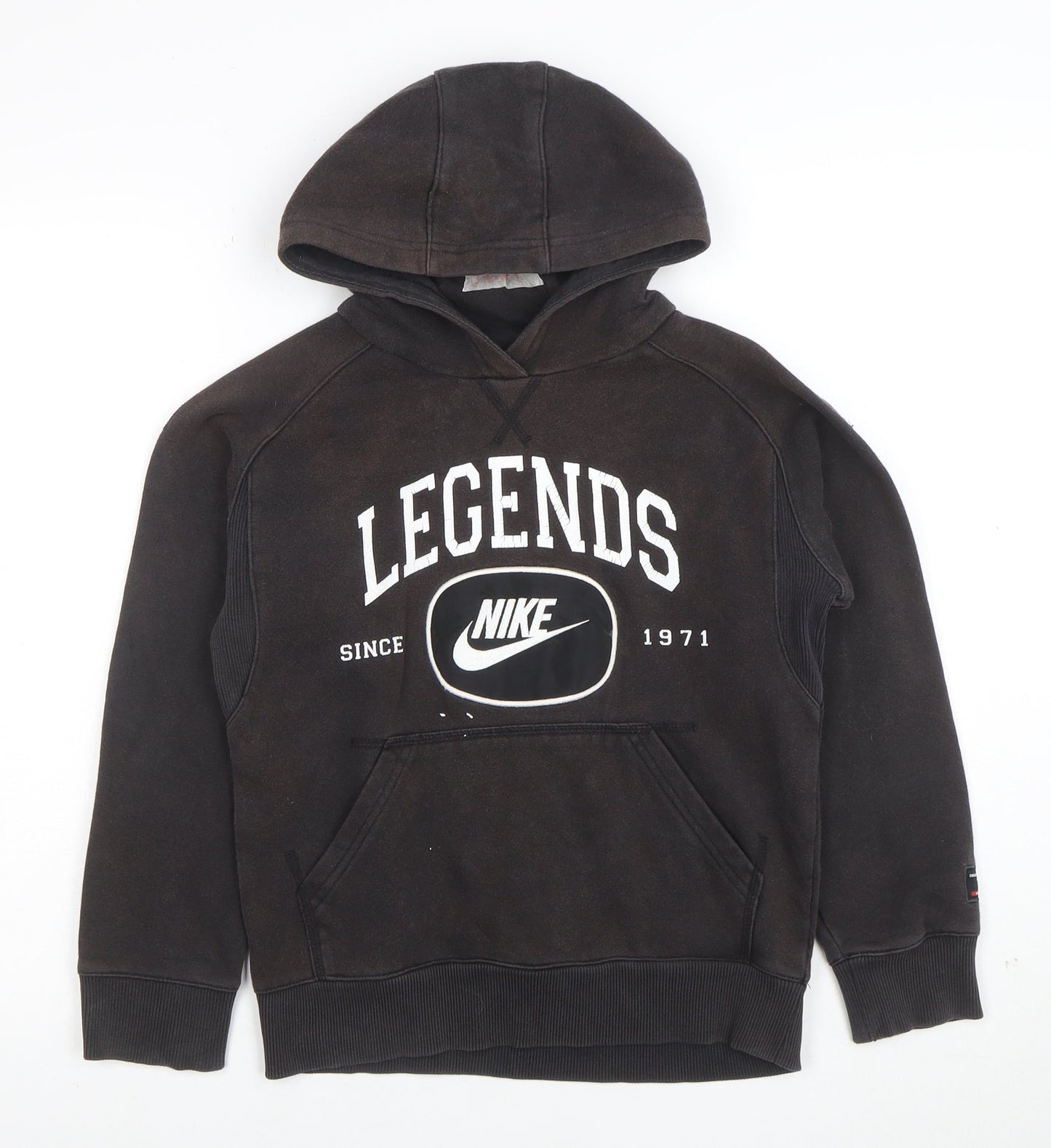 Nike Boys Black Pullover Hoodie Legends Graphic Print Size M