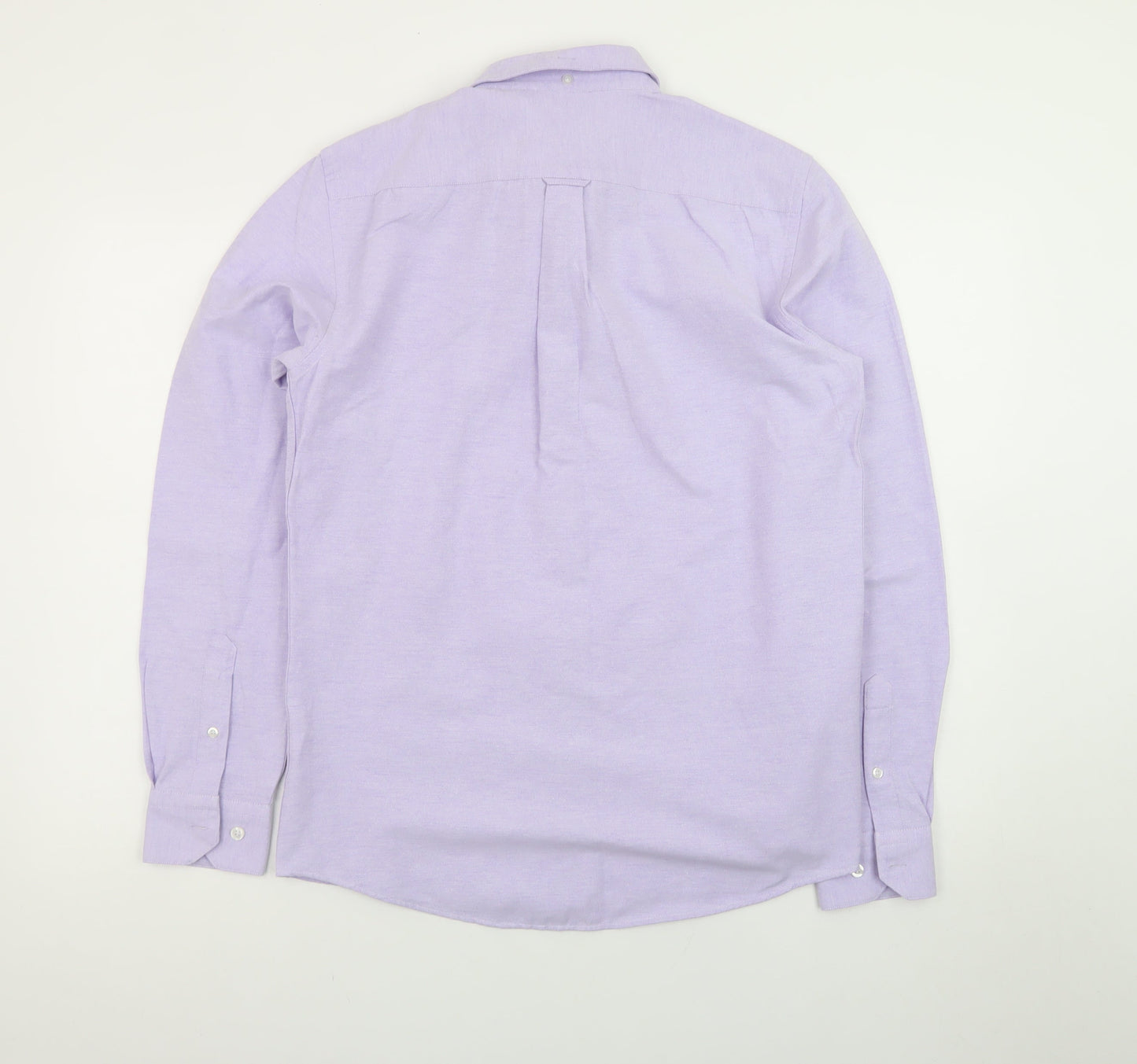 Ottomoda Men's Purple Button-Down Long Sleeve Dress Shirt M