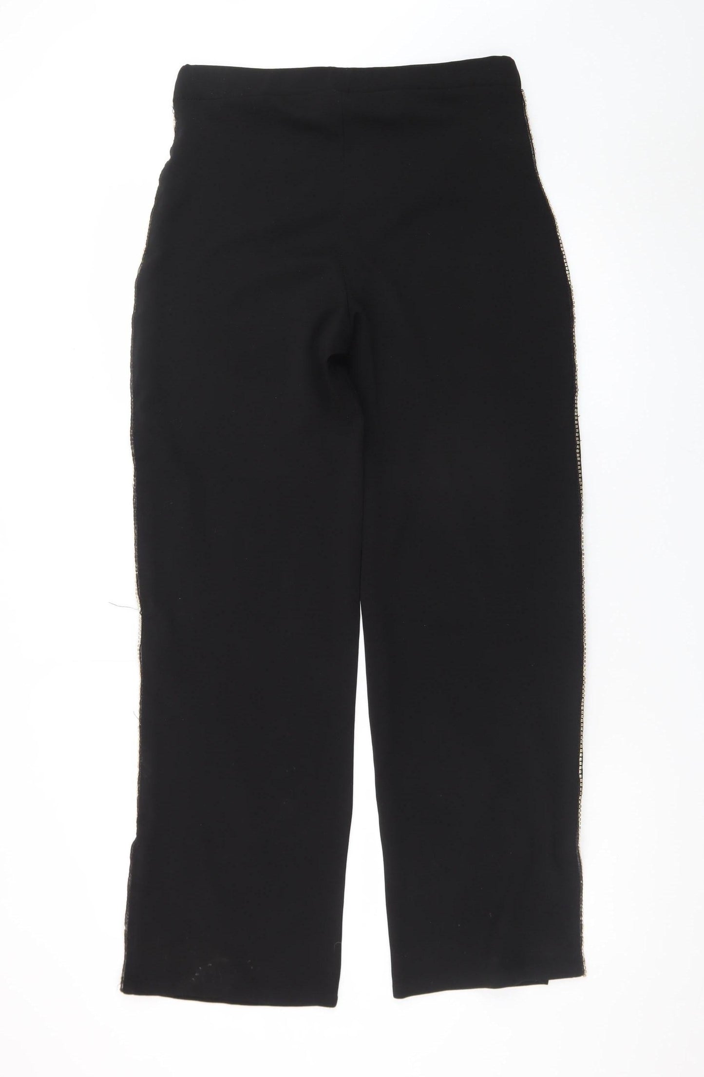 Quiz Women’s Black Size 14 High Rise Slim Fit Zip Trousers