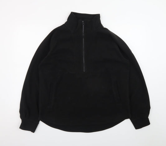 Regatta Great Outdoors Women's Black Fleece 1/2 Zip Pullover UK 12