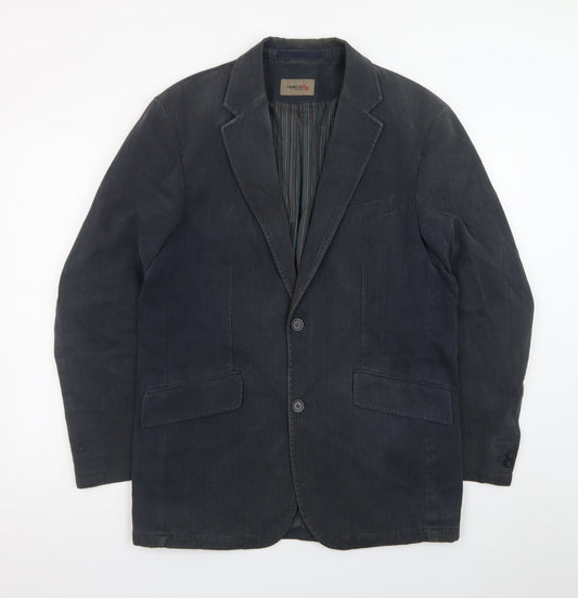 Remus Uomo Men’s Blue 38R Cotton Blazer Jacket