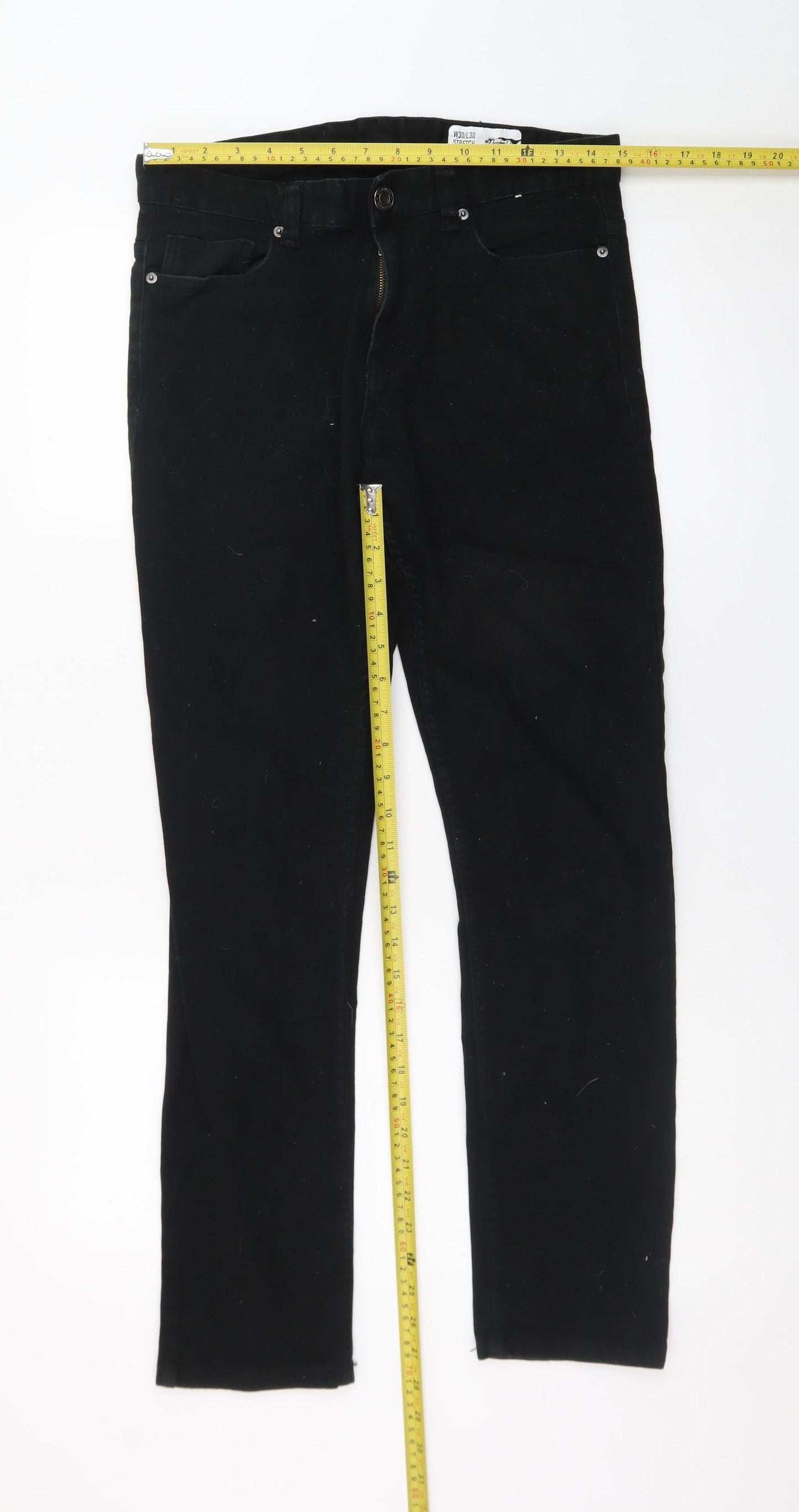 Denim Co. Women's Black Slim Stretch Jeans W30 L30