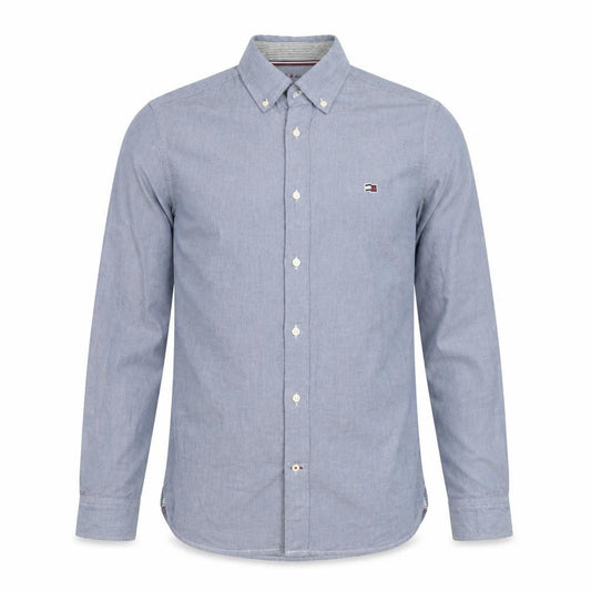 Tommy Hilfiger Men's Blue Oxford Cotton Button-Down Shirt S