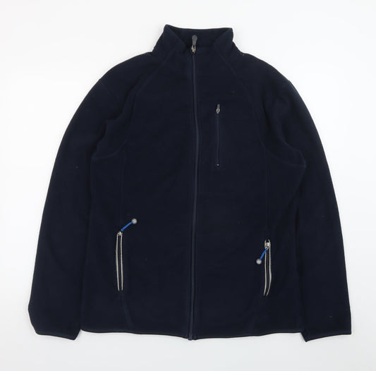 Cedar Wood State Men’s Blue Fleece Full Zip Jacket L