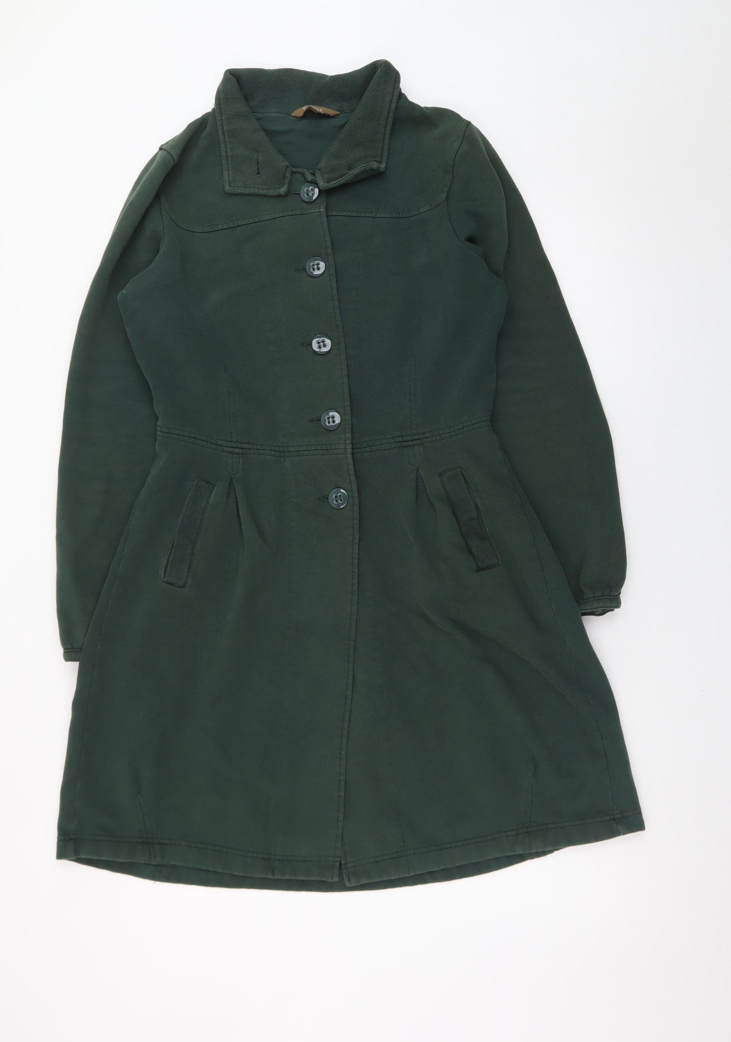Sandwich Women's Green Mid-Length Cotton Overcoat Size S