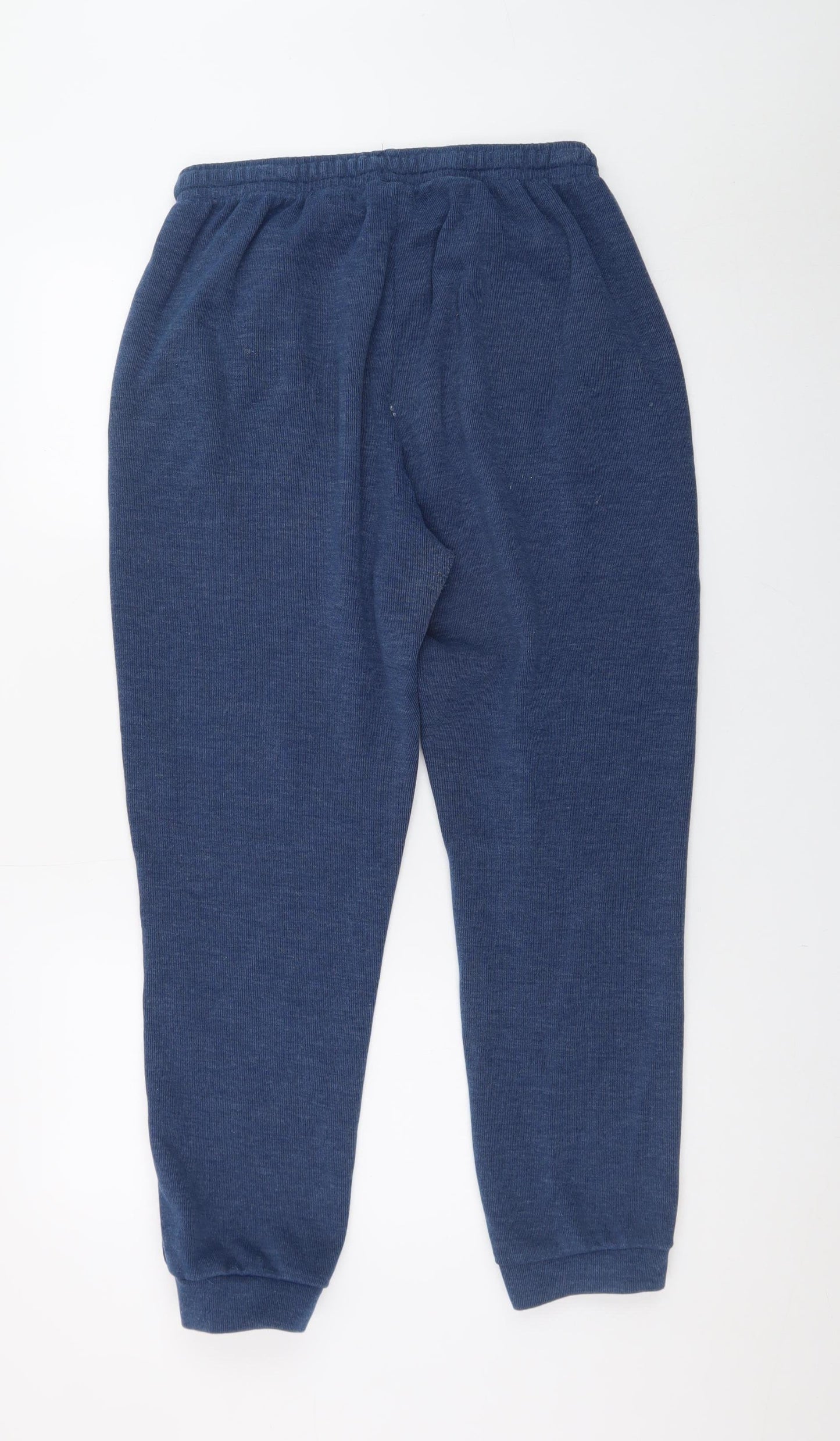 Lee Cooper Men's Blue Jogger Trousers L Regular Fit Elastic Waist