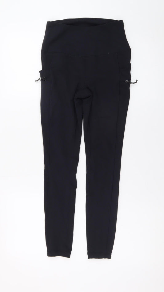 Avalanche Women’s Black XS High Rise Stretch Leggings with Pockets