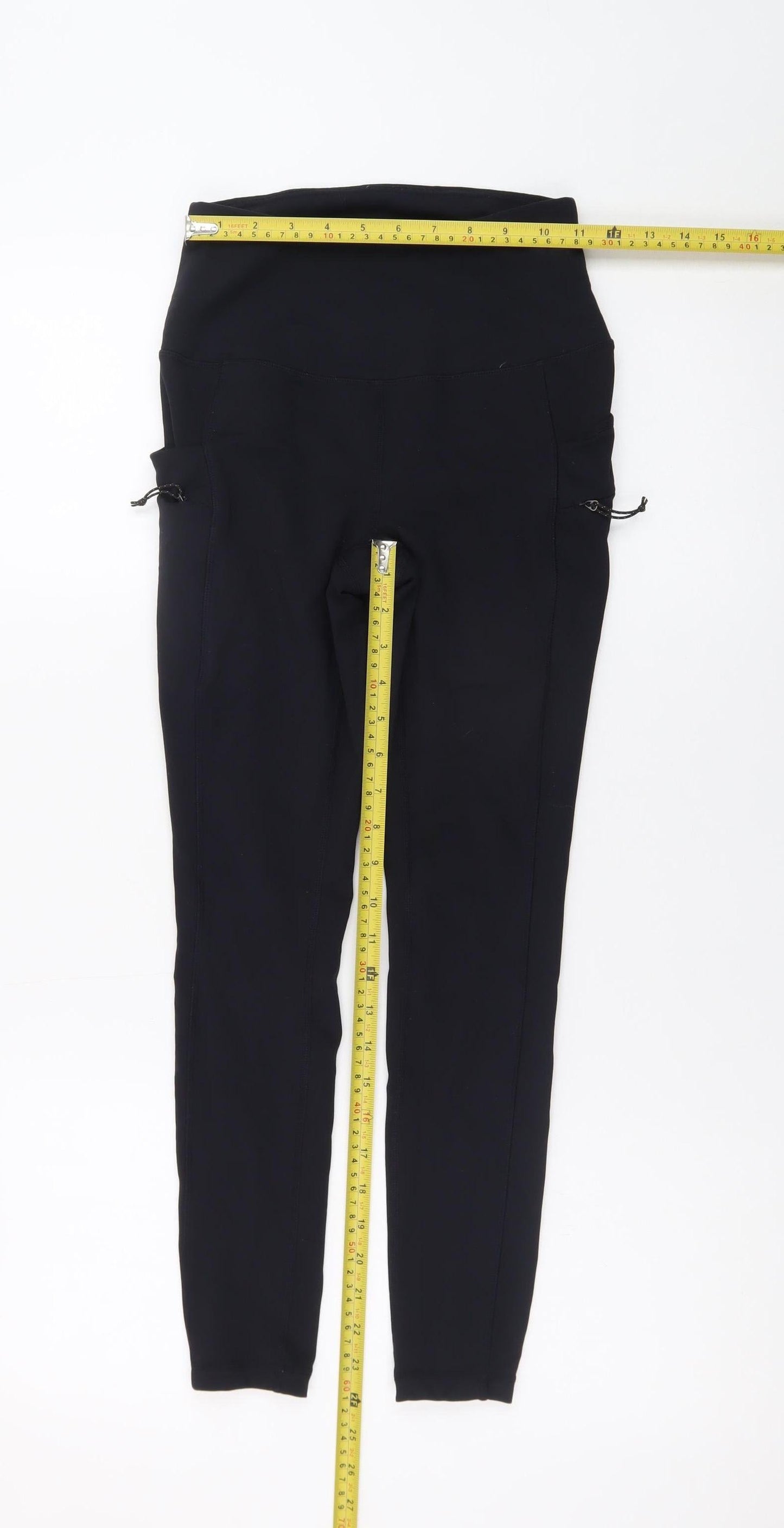 Avalanche Women’s Black XS High Rise Stretch Leggings with Pockets