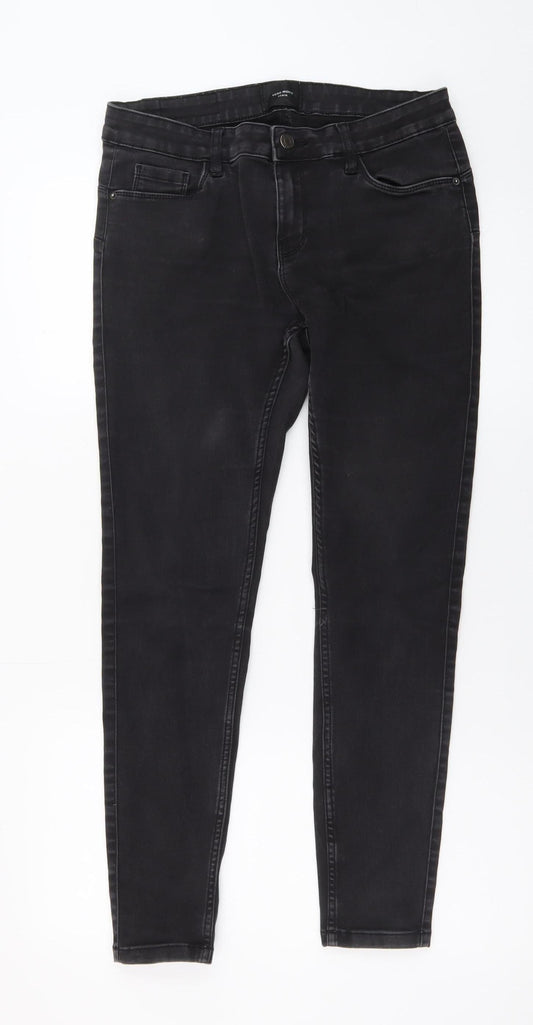 Vero Moda Women's Black Skinny Jeans M 30in Slim Fit Denim