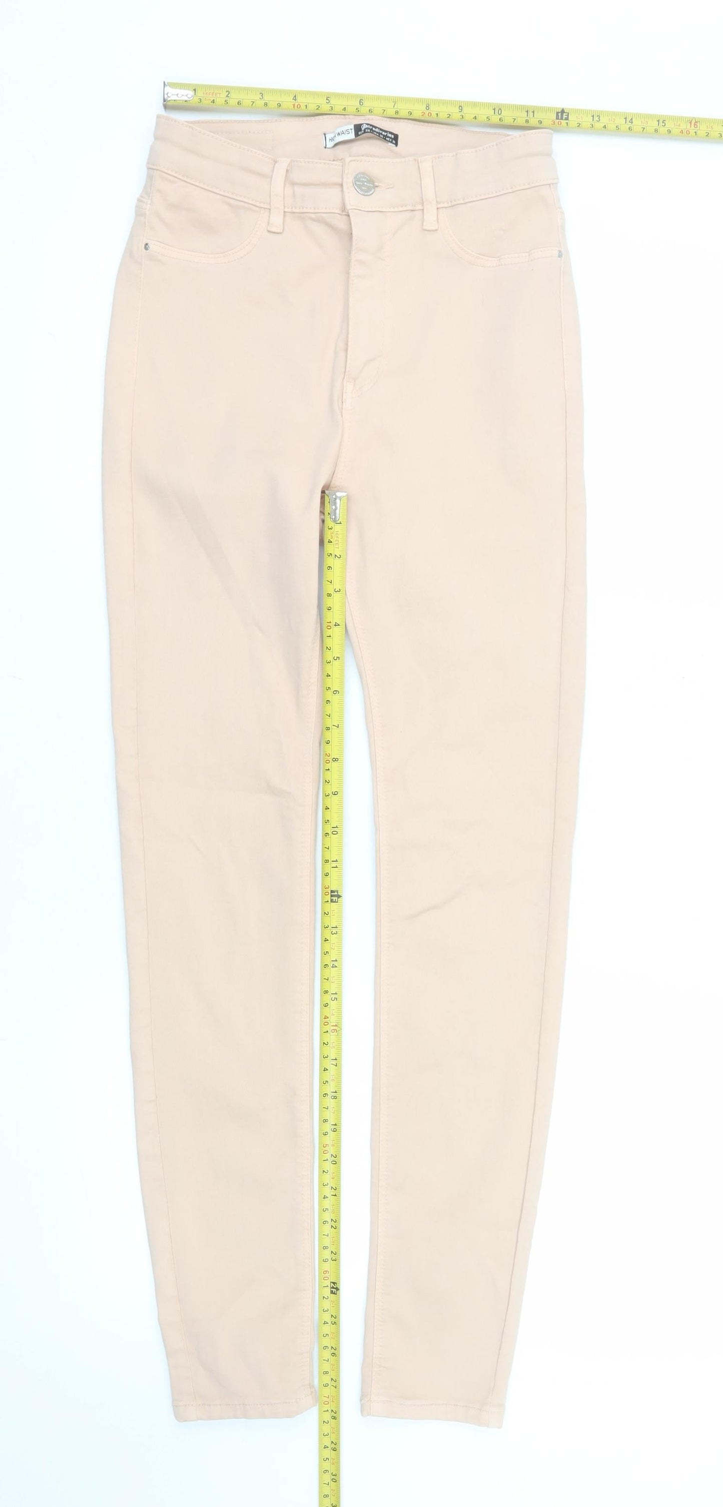Stradivarius Women’s Beige High Waist Skinny Jeans Size 10