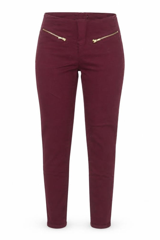 VERO MODA Women's Red Skinny Stretch Jeans XS Slim Fit Mid Rise