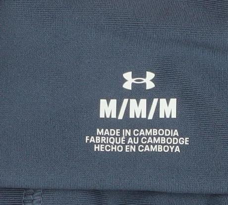 Preloved Under Armour Womens Navy Medium Sports Bra Adjustable Straps - Label
