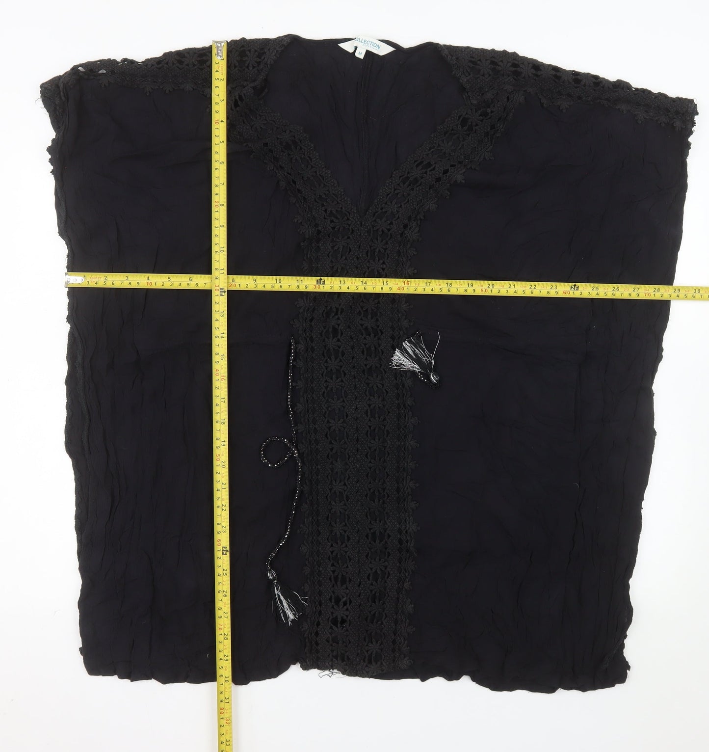Debenhams The Collection Black Viscose Tunic Top Women’s M