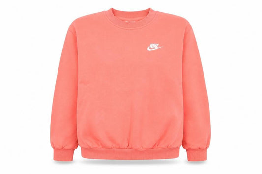 Nike Girls Pink Crew Neck Pullover Sweatshirt Size S 128-137cm