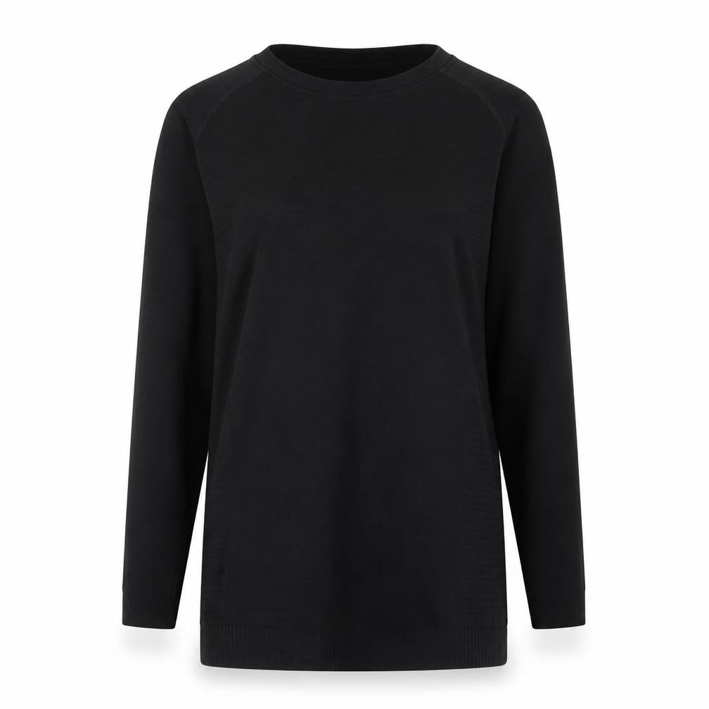 Crivit Women's Black Long Sleeve Athletic T-Shirt Size 12