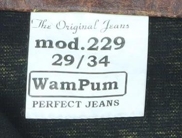 Wampum Womens Brown Faux Leather High Rise Straight Trousers Size 12