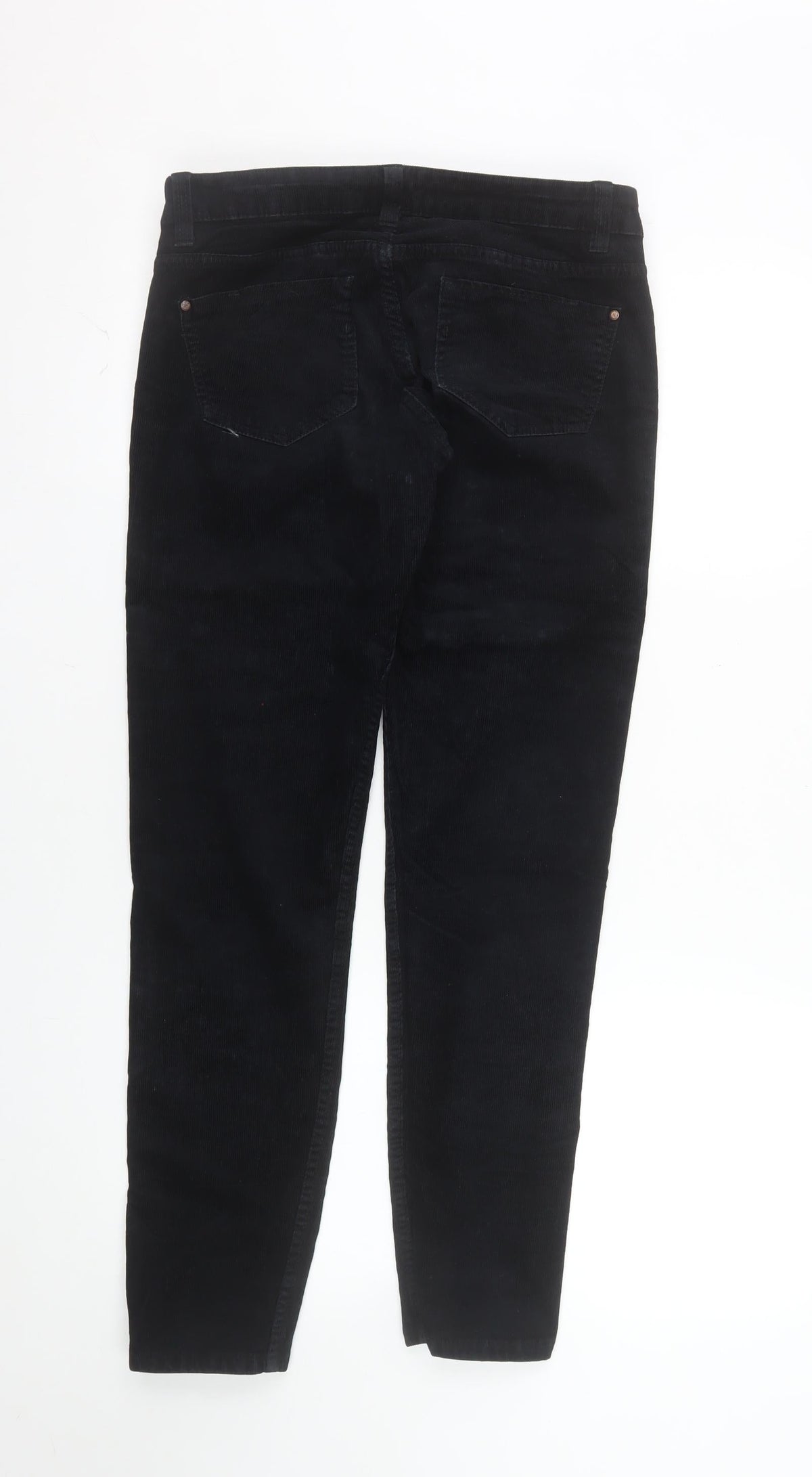 Terranova Women's Black Corduroy Skinny Trousers Size M