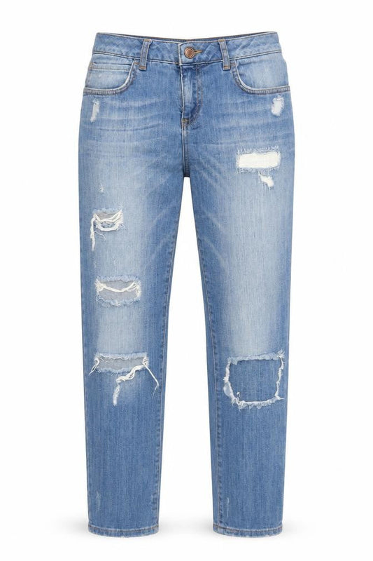 LCW Jeans Men's Blue Distressed Straight Denim 26in