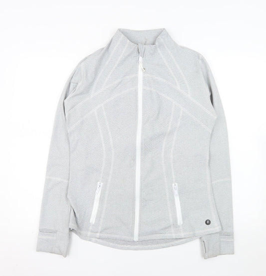 Powercut Women's Grey Full Zip Lightweight Jacket UK 14