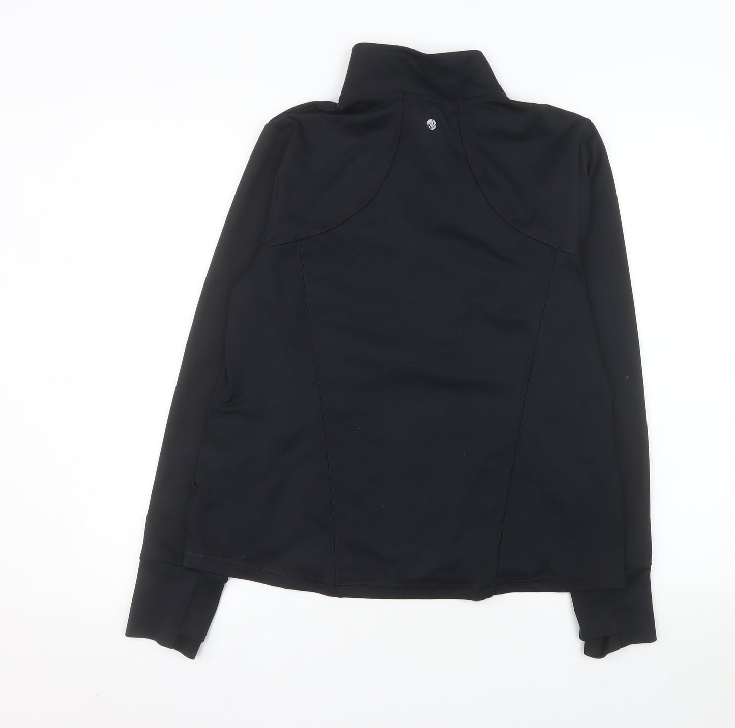 Apana Women's Black Full Zip Activewear Track Jacket Size L