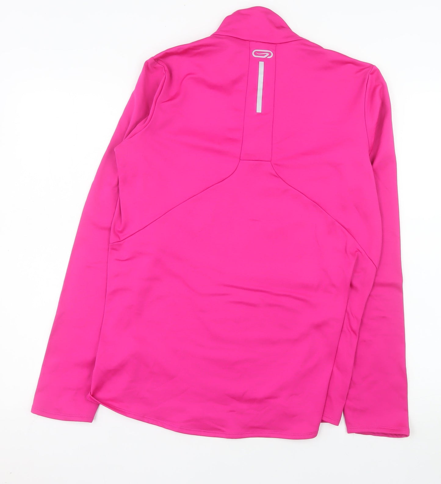 Kalenji Women's Pink Half Zip Long Sleeve Running Sweatshirt UK 16