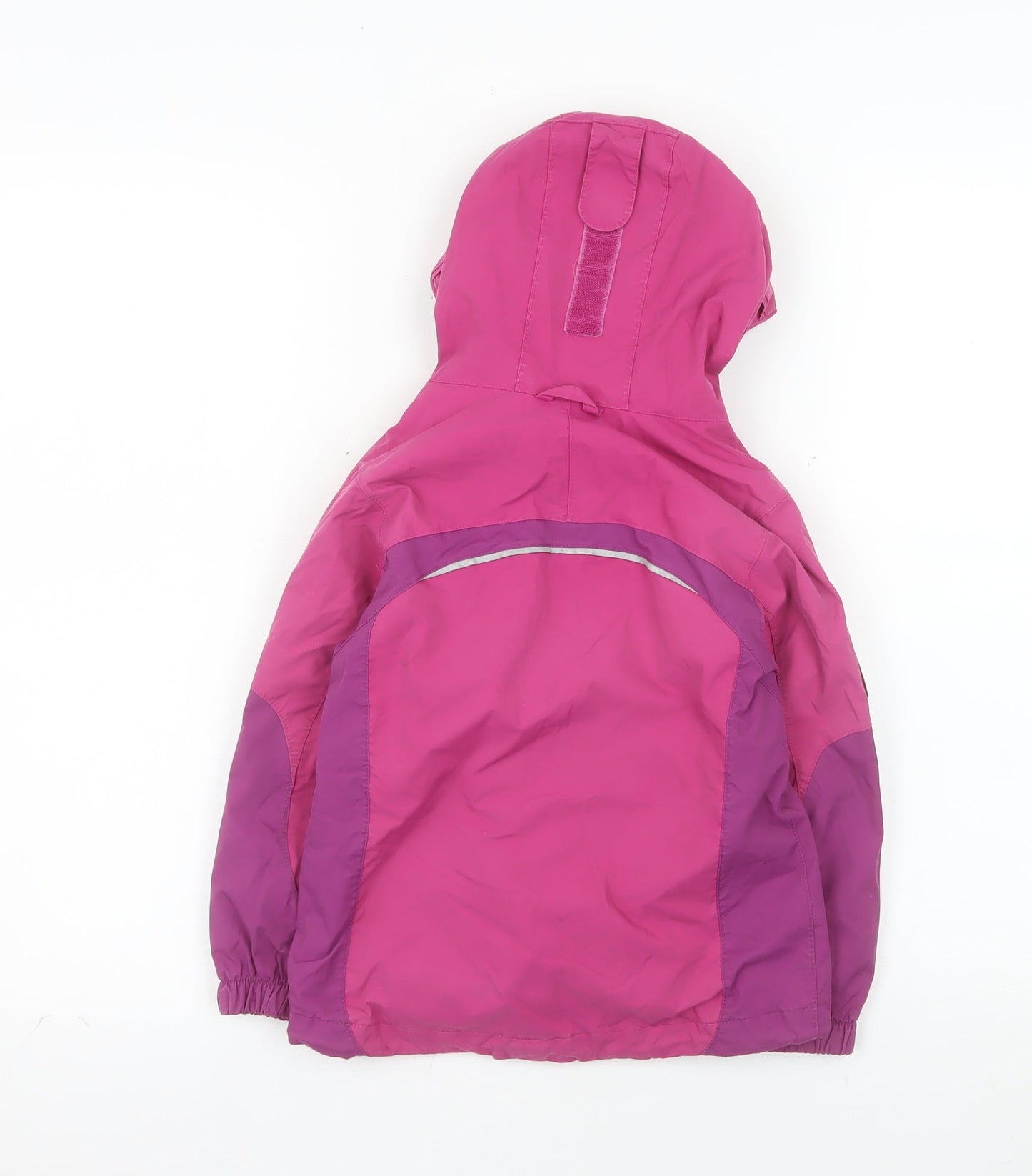 Jack Wolfskin Girls Pink Waterproof Hooded Parka Jacket - 4 Years
