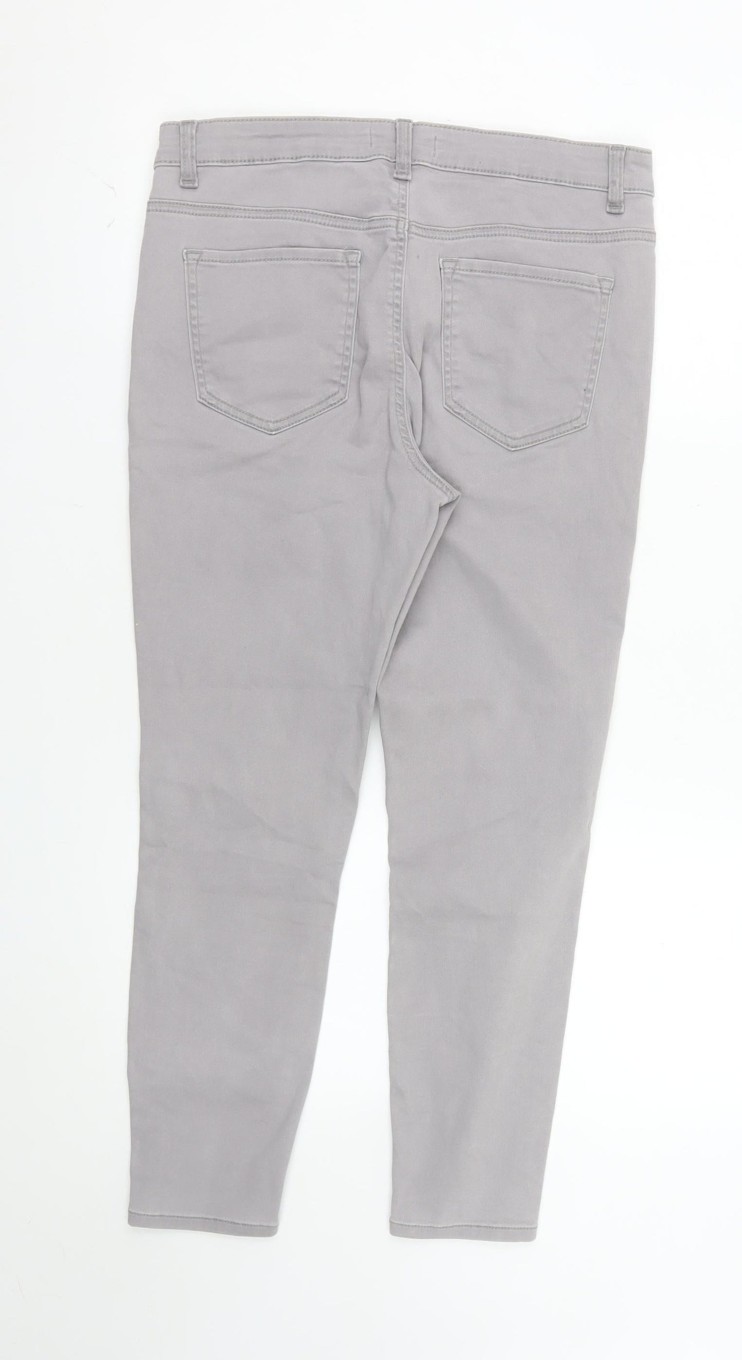 Denim Co. Women’s Grey Skinny Jeans Size 16 Stretch Slim Fit