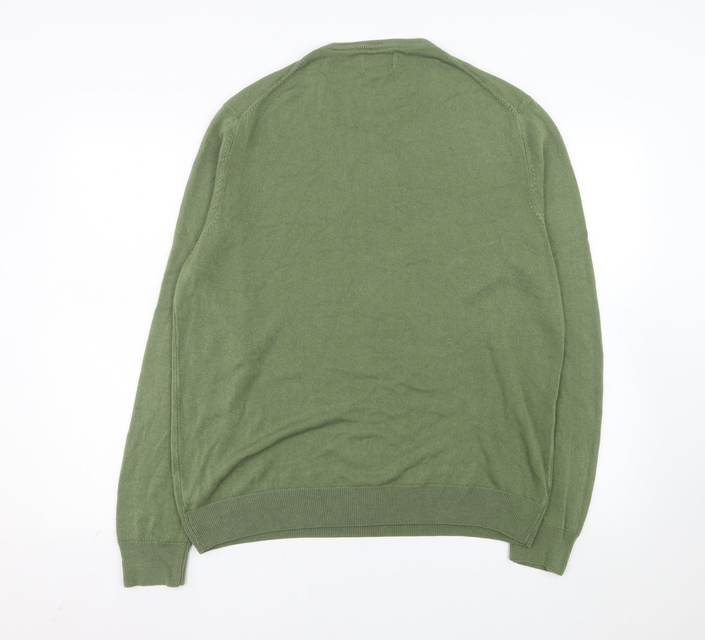 F&F Men’s Green XL Crew Neck Acrylic Knit Jumper